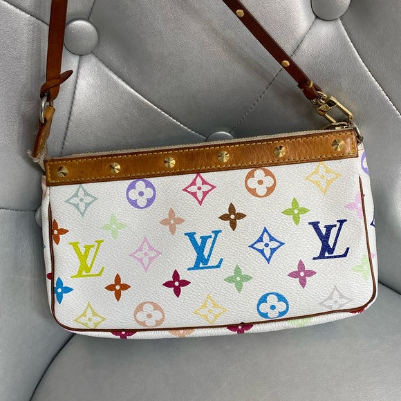 Louis vuitton vintage multi color pouchette - Picture 3 of 13